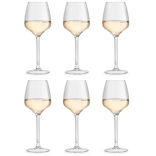 Libbey Bicchiere da vino Servan - 290 ml   29 cl - Set di 6 pezzi - Design bellissimo - Alta qualità - Lavabile in lavastoviglie