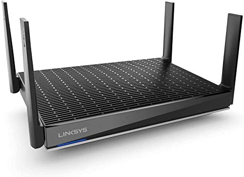 Linksys MR9600 Router WLAN WiFi 6 mesh dual band AX6000, funziona con il Sistema WiFi per tutta la casa Velop, router gaming wireless con filtro famiglia tramite l app Linksys