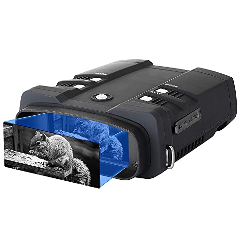 LJJ Binocolo Visione Notturna 3.6-10.8X 31mm, Scheda di Memoria 64G,Visore Notturno Caccia Professionale di Portata 400m, Binocolo con Registrazione di HD Foto e Video