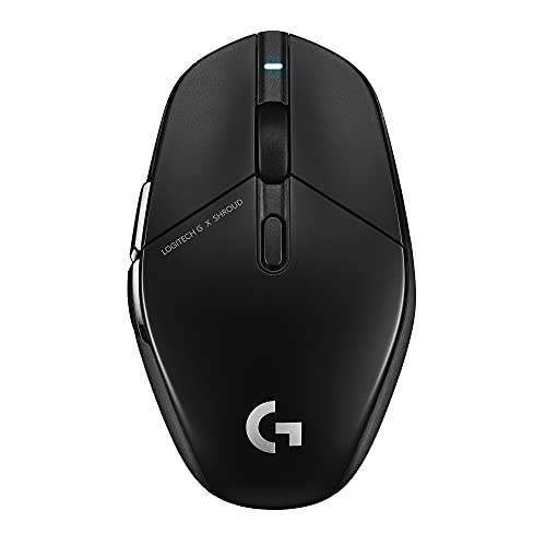 Logitech G G303 Shroud Edition Mouse da gaming wireless - LIGHTSPEED wireless - HERO 25K - 25.600 DPI - 75 grammi- 5-pulsanti – PC - Nero