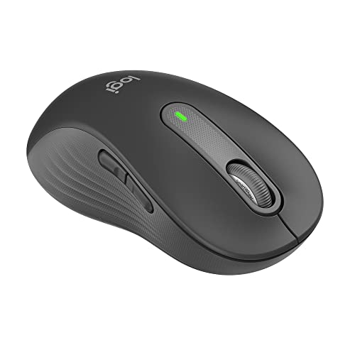 Logitech Signature M650 L Left Mouse Wireless, Per Mano Sinistra di Grandi Dimensioni, Clic Silenziosi, Tasti Laterali Personalizzabili, Bluetooth, Compatibilità Multidispositivo, Grigio