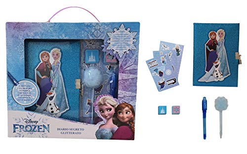 M.C. srl DIARIO Segreto Glitter con Lucchetto Frozen Elsa Disney + ...