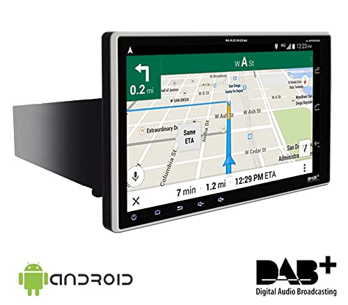 Macrom M-AN900 DAB Sorgente 1 DIN 9  con ANDROID, DAB, Bluetooth, 3...
