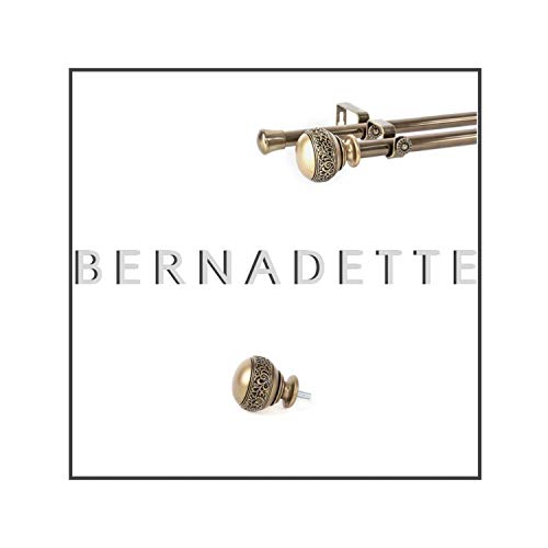 Maison Desyne - Bastone per tende doppie Bernadette, 20 mm (bronzo, 122 - 213 cm)