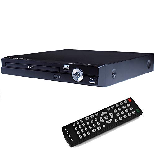 Majestic DVX 475 USB - Lettore DVD MPEG4 con ingresso USB, presa Euro SCART, telecomando, Nero