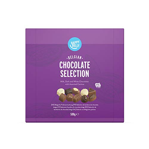 Marchio Amazon - Happy Belly - Selezione di praline di cioccolato belga 500g