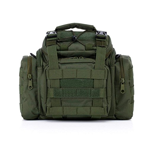 Marsupio tattico da esterno militare Molle Assault Pouch Trekking Escursionismo Bum Hip Pocket Ruck Bag Carry Bags (verde)