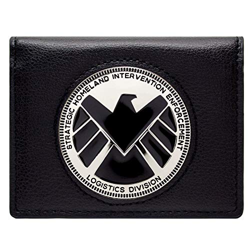 Marvel Avengers Agents of Shield Phil Coulson Distintivo Nero Portafoglio