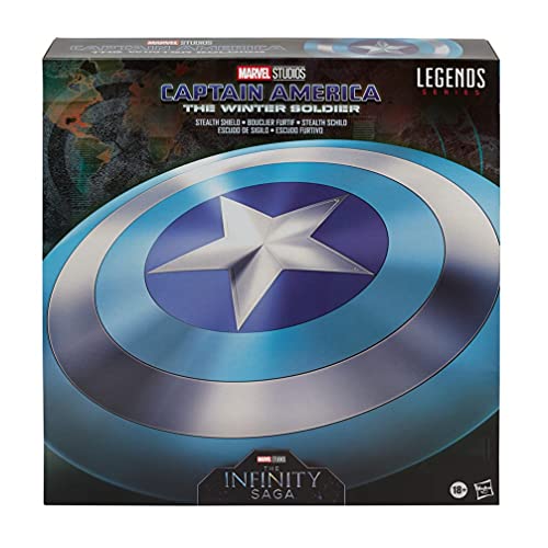 Marvel Legends Series-Scudo Stealth di Capitan America Ispirato a The Winter Soldier, Replica da Collezione, Multicolore, F11255L1
