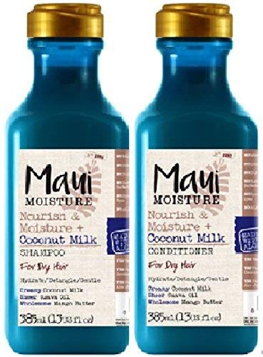 Maui Moisture Nutre & Moisture Shampoo al latte di cocco x 385 ml & Balsamo x 385 ml Normale per capelli secchi