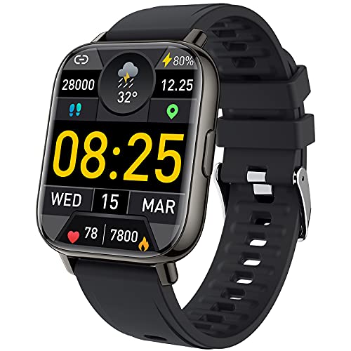 mebossco Smartwatch,1.69  Orologio Fitness Uomo Donna, Impermeabil IP68 Fitness Tracker, Smart Watch con Cardiofrequenzimetro Contapassi, Notifiche Messaggi, Sportivo Activity Tracker per Android iOS