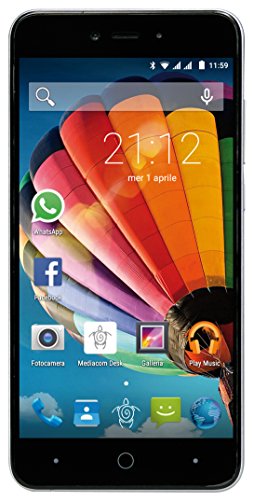 Mediacom PhonePad Duo G515 Smartphone da 8 GB, Dual-SIM, Argento...