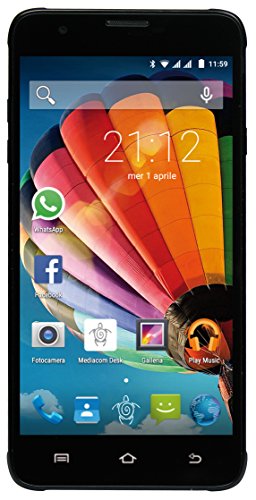 Mediacom PhonePad Duo G515 Smartphone da 8 GB, Dual-SIM, Nero