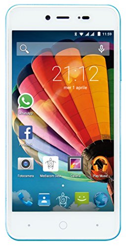 Mediacom PhonePad Duo G515 Smartphone da 8 GB, Dual-SIM, Blu...