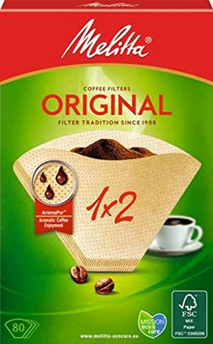 Melitta 17808.7 Filtri Per Caffe Ricambi, 1 Confezione da 80 filtri