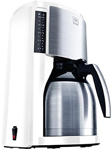 Melitta Look III Therm Selection 1011-11 wh, macchina da caffè a filtro con thermos, AromaSelector, bianco