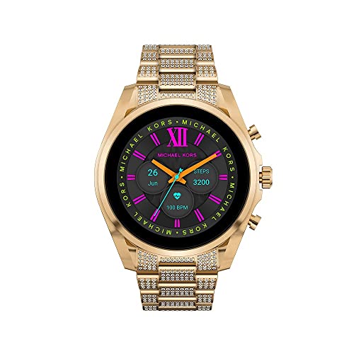 Michael Kors Smartwatch Gen 6 Bradshaw da Donna in Acciaio con Alexa Integrata, Color Oro con Bracciale in Acciaio Color Oro, MKT5136