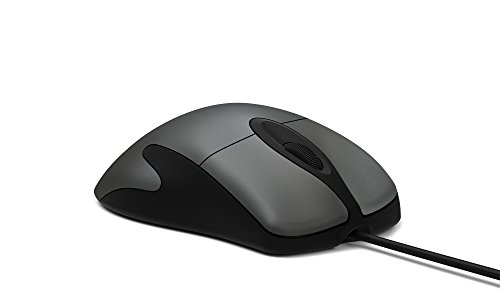 Microsoft - Classic IntelliMouse - Mouse per PC, computer portatili, compatibile con Windows, macOS, Chrome OS (ergonomico, tasti laterali personalizzabili) - grigio (HDQ-00002)