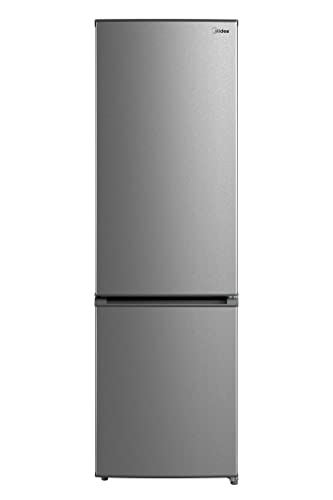 Midea MERB276FGE02 Frigorifero combinato 270 L, frigorifero a risparmio energetico, total no frost, termostato regolabile, colore Inox