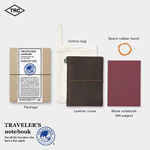 Midori Traveler s Notebook Passport Size Brown PP Marrone...