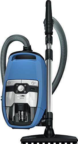 Miele SKCP3 Blizzard CX1 Parquet EcoLine - Aspirapolvere a traino senza sacchetto con spazzola parquet 550 watts, 2 litri, Blu (Blu Tecno)