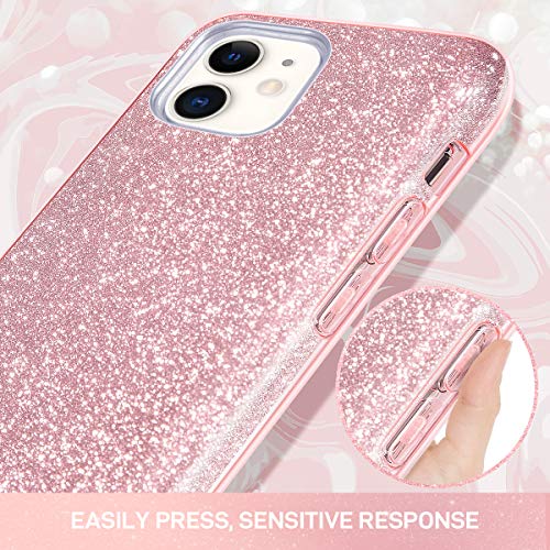 MILPROX Cover iPhone 11 Glitter Shiny Bling Slim Crystal Clear TPU ...