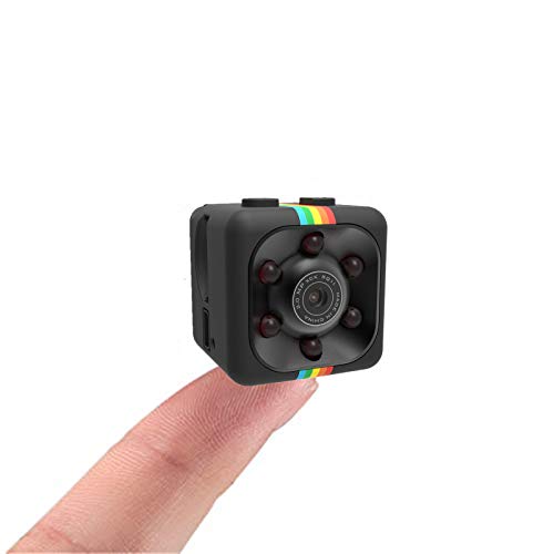 Mini telecamera SQ11 HD, Sansnail con visione notturna e risoluzione 1080p (colore nero)