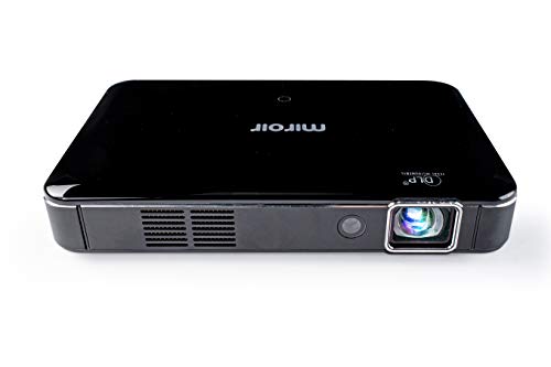 Miroir HD Pro – Mini Proiettore Portatille HD Pro con Risoluzione 1280x720p | Videoproiettore 400 Lumen | Ingresso USB-C per Video e Ricarica | Perfetto per il Lavoro, Gaming e l Home Theatre