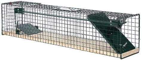 Moorland Trappola cattura animali vivi Safe 6042 - 80x15x19 pavimento in legno gabbia per cattura di ratti volpini gatti