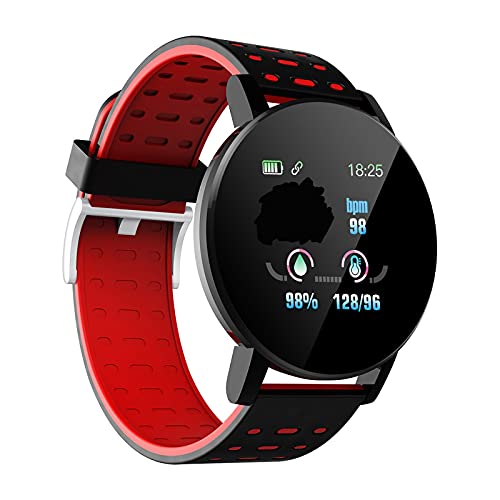 Multi-sport Pedometro Sonno 119S Modalità Orologio Smart Detection Sport Smart Watch Dm100 4g Smart Watch (Rosso, Taglia unica)