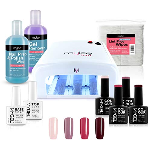 Mylee Kit per manicure UV, Lampada UV per smalto unghie gel semiper...