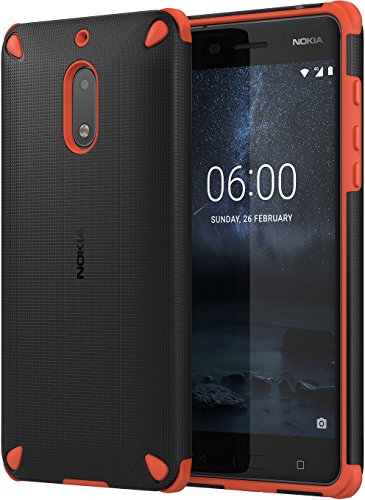 Nokia 1 a21mkv 00va Rugged Impact Caso 501 CC 6 Arancione Nero...