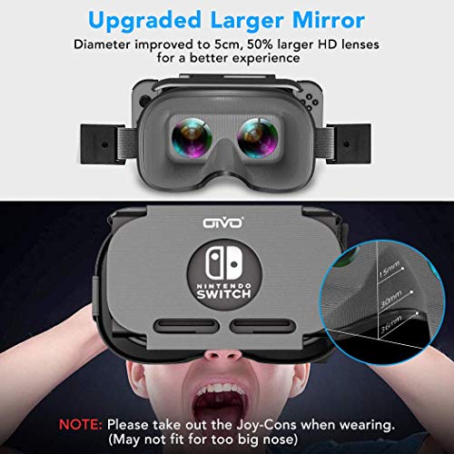 OIVO Occhiali VR per Nintendo Switch, 3D VR Realtà Virtuale Occhia...