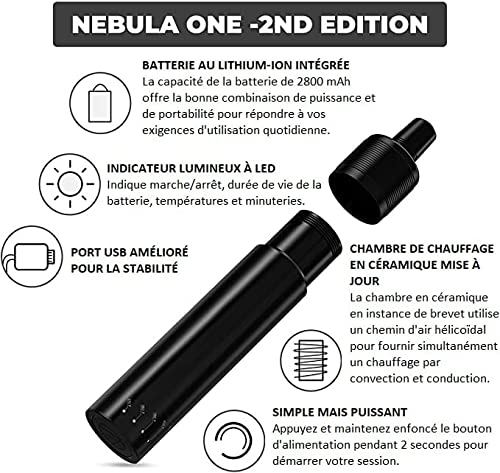 Nebula One 2a edizione - Vaporizzatore premium portatile per erbe e...