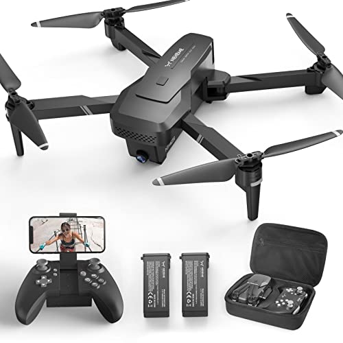NEHEME NH760 Drone con Telecamera 1080P HD, Drone WiFi FPV RC Quadricottero con 2 Batterie e Borsa Portatile, 32 Mins di Volo, Modalità Hovering, 3D Flips e Modalità Headless per Bambini Principianti