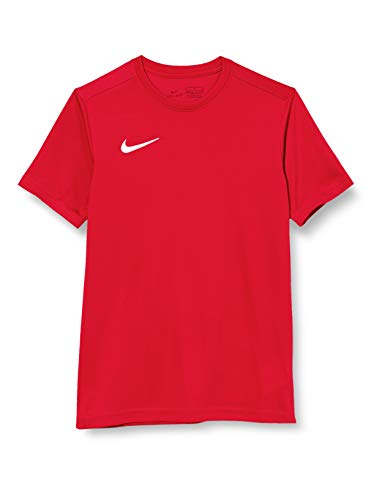 Nike DF Park VII T-Shirt, University Red White, XS Unisex-Bambini