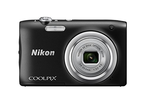 Nikon Coolpix A100 Fotocamera Digitale Compatta, sensore CCD da 20.1 Mpx, Zoom ottico 5X, HD, Nero