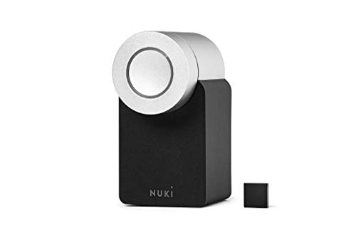 Nuki Smart Lock 2.0, serratura elettronica bluetooth, sensore porta, apriporta automatico, facile da installare, compatibile con Amazon Alexa, Apple HomeKit, Google Home, Nuki Smart Home