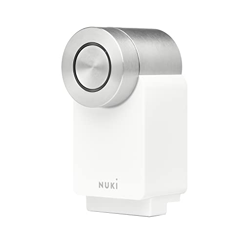 Nuki Smart Lock 3.0 Pro, serratura intelligente con modulo Wi-Fi integrato, serratura elettronica modulo batteria Power Pack incluso, prodotto certificato AV Test, bianco