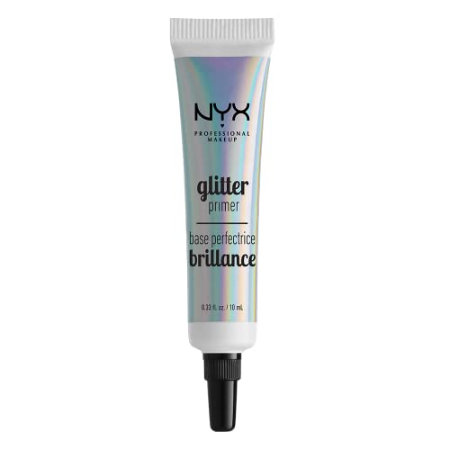 NYX Professional Makeup Fissante per Glitter Glitter Primer, Gel per Glitter Liberi, Ombretto e Pigmenti, Lunga Tenuta, Confezione da 1