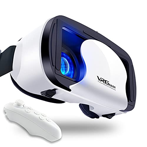 Occhiali 3D VR, Visore Realtà Virtuale con Lente Regolabile Cuffie 3D VR per Realtà Virtuale per Film e Giochi 3D, Compatibile con iPhone, Smartphone per 4.7-6.5 Pollici,Occhiali VR Leggere e Comode