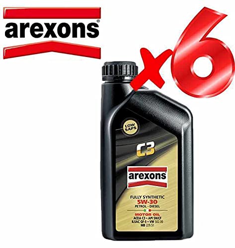 Olio Motore 5w30 Petronas AREXONS C3 Sintetico da 6 L Litri per Motori Benzina e Diesel GPL e metano