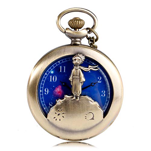 Orologio da taschino al quarzo, design del piccolo principe, orolog...