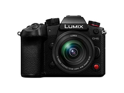 Panasonic LUMIX DC-GH6, Fotocamera Mirrorless con Sensore MOS 4 3 25.2 MP, 5.7k Apple Pro Res Senza Limiti Registrazione, Video C4K 4K 4:2:2 10-bit, Doppio Stabilizzatore 5-assi, 12-60mm F3.5-5.6 Lens