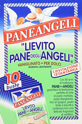 Paneangeli - Lievito Pane degli Angeli, Vaniglinato, per Dolci - 2 confezioni da 10 buste l una [20 buste, 320 g]