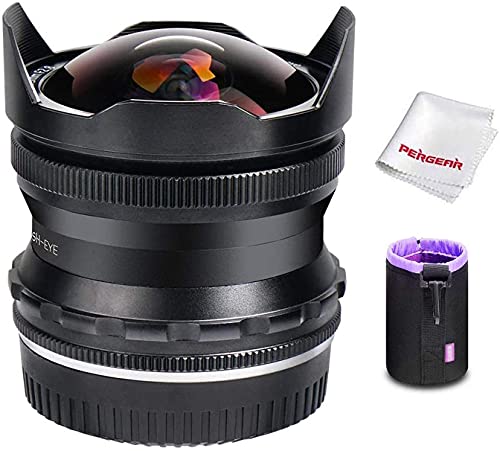 PERGEAR 7,5 mm F2.8 Fish Eye messa a fuoco manuale obiettivo fisso per Nikon Z-mount APS-C Mirrorless fotocamera Z50