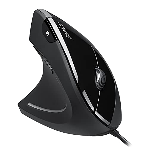 Perixx Perimice-513L - Mouse ergonomico verticale con cavo per manc...