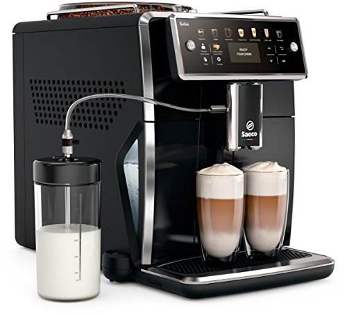 Philips sm7580 00 Xelsis Macchina per caffè, LED Display CON TASTI DI SCELTA rapida, hygie-Steam, 1.7 L, colore: nero