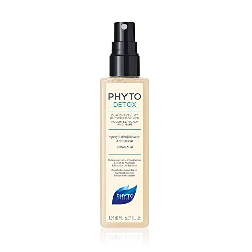 Phyto Phytodetox Spray Rinfrescante Detox Anti Odore Adatto per Tutti i Tipi di Capelli, Elimina i Cattivi Odori, Formato da 150 ml