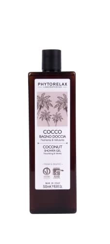 Phytorelax Laboratories Cocco Vegan & Organic - Bagno Doccia – Nutriente, Vellutante, Avvolgente - 500ml